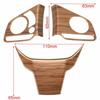 For Honda CR-V CRV 2017-2022 Peach Wood Grain 3X Steering Wheel Decor Cover Trim