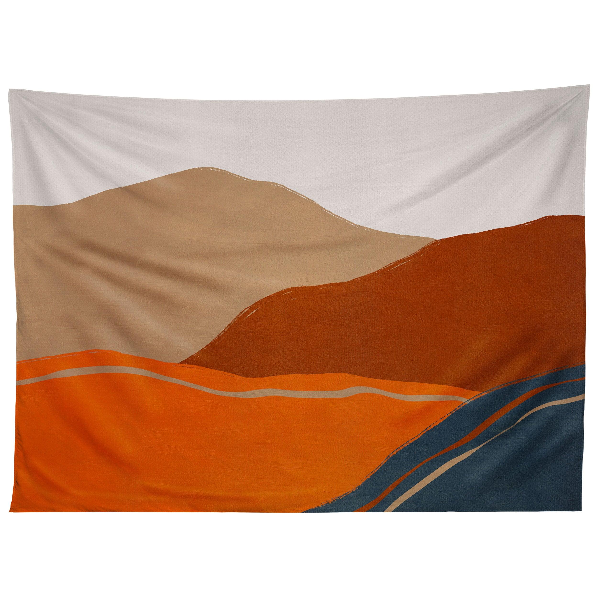 VINTAGE MINIMAL MOUNTAINS 2 tapestry 75x100