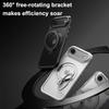 KEYSION 360° Rotating Magnetic Ring Stand Case for MagSafe for iPhone 17 17 Air Matte Transparent Shockproof Phone Back Cover