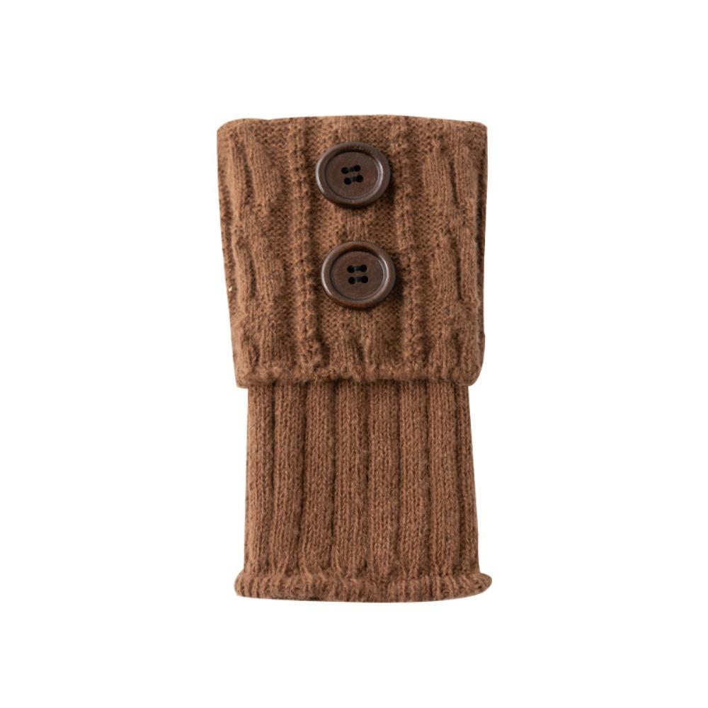 Button Detail Boot Toppers Crochet Knitted Boot Socks  Leg Warmers for Leggings/Jeans