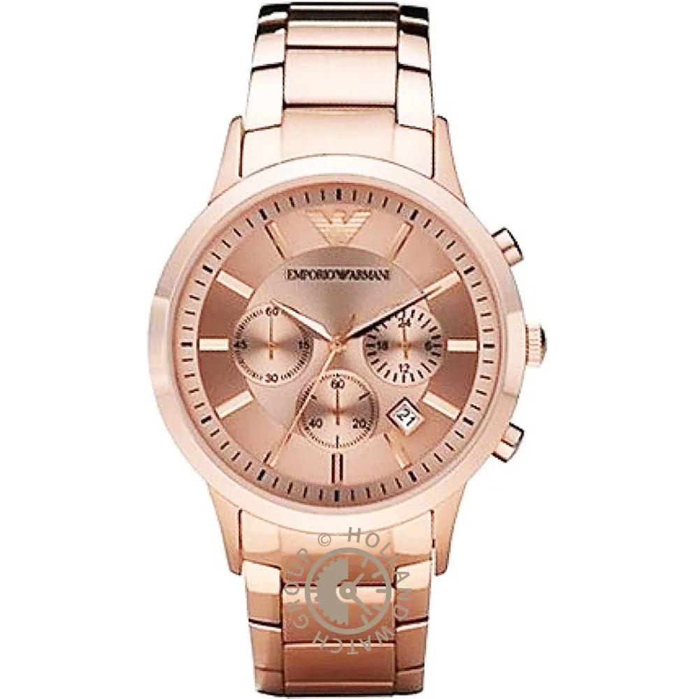 Emporio Armani Renato Large Rose gold Metal Male Quartz Chronograph AR2452 розового золота