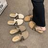 Retro style lazy bag head slippers women wear spring new soft-soled lazy half-drag versatile shoes