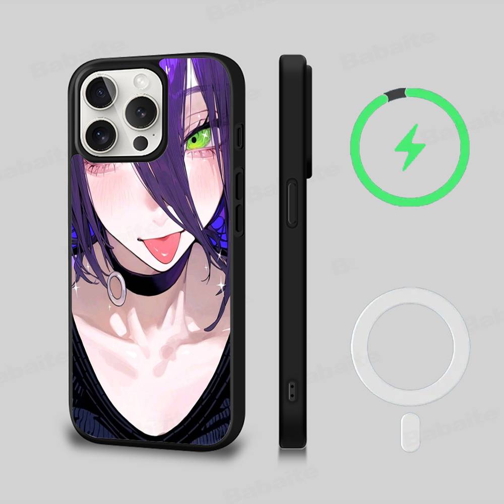 Chainsaw Man The Movie Reze Arc Phone Case For iPhone 13 14 15 11 12 16 17 Pro Max Plus For Magsafe Magnetic Shell