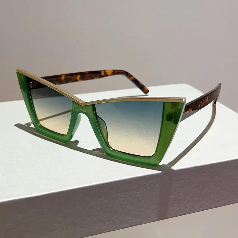 New in Big Frame Cat Eye Sunglasses ladies Fashion Vintage Popular Sun Glasses Punk Oversized Luxury Designer Sexy Shades