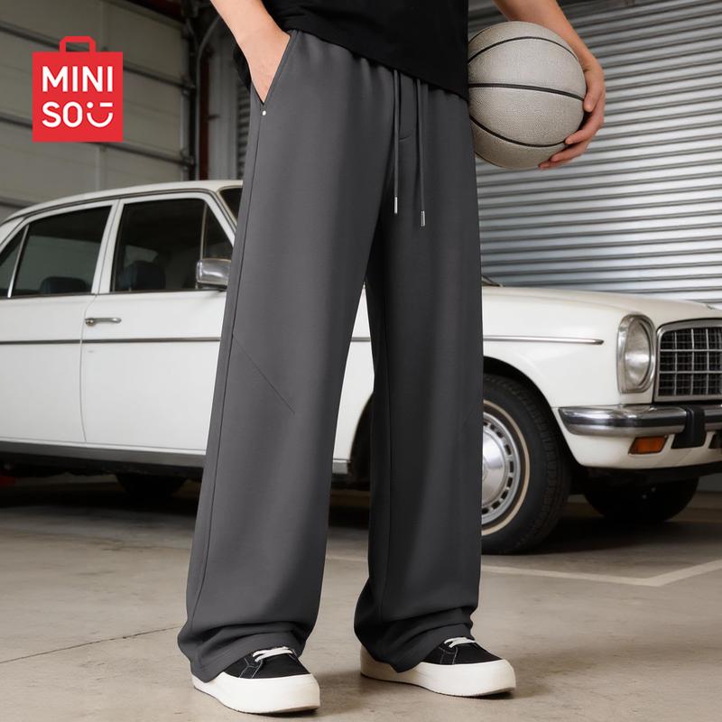 MINISO Men's American Retro Curved Leg Casual Pants