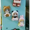 Mofusand Action Figure Set Doll Cute Pvc Model Blind Box Magnetic Refrigerator Sticker Decoration Crafts Toys Birthday Gift