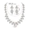 Korean Simulation Pearl Necklace Earrings Rhinestone Earring Bridal Wedding Party Event Jewelry Gifts
