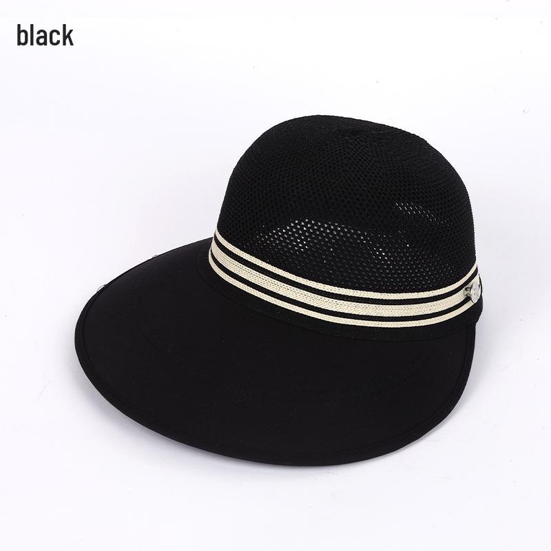 Breathable Wide Brim Fisherman Hat with UV Sun Protection чёрный