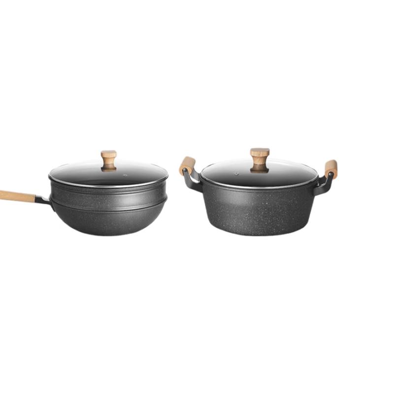 Kangbach Magdeburg Wok and Soup Pot Set
