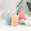 3D Easter Egg Silicone Candle Mold DIY  Rose Sunflower Phalaenopsis Patterns Easter Egg Candles Gypsum Home Decor Gift