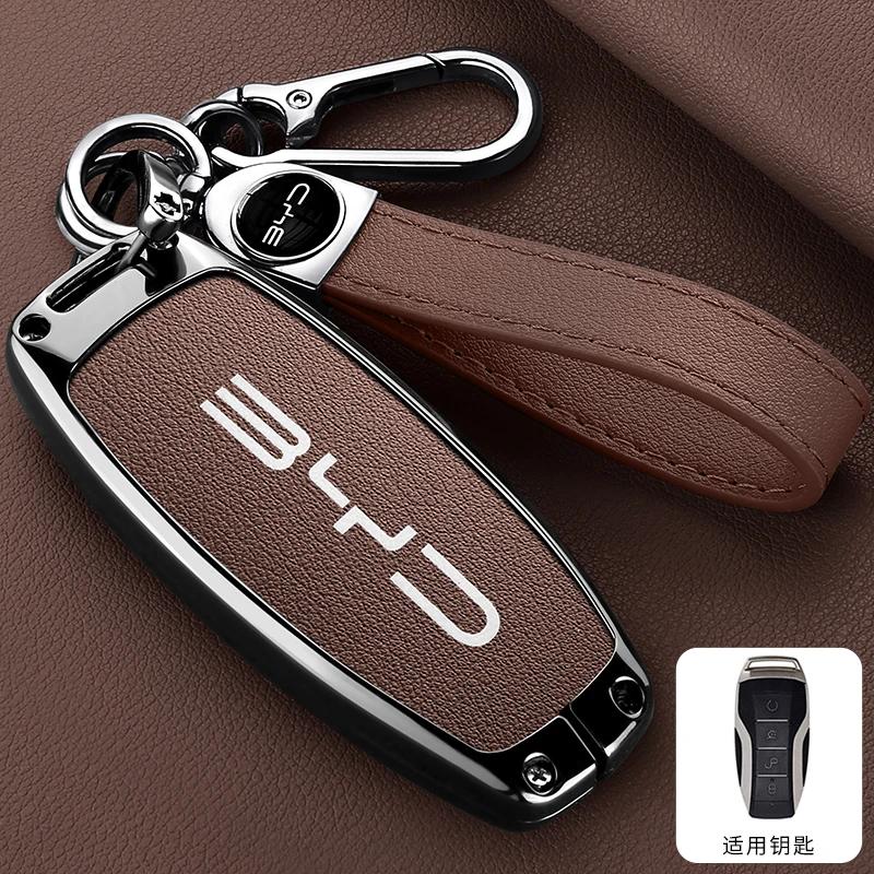 NEW Car Smart Remote Key Case Cover For BYD Song Pro Tang Dmi QIn PLUS MAX Yuan EV Dolphin seal seagull Keychain Accessories