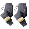Unisex Windproof Lamb Fleece Cotton Pants: Fleece-Lined, Thickened, Ideal for Autumn and Winter