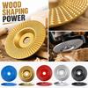 Wood Carving Disc for Angle Grinder 4 Inch Grinding Shaping Wheel with Toothed Surface for Woodworking Sculpting Sanding Shaping and Material Removal
