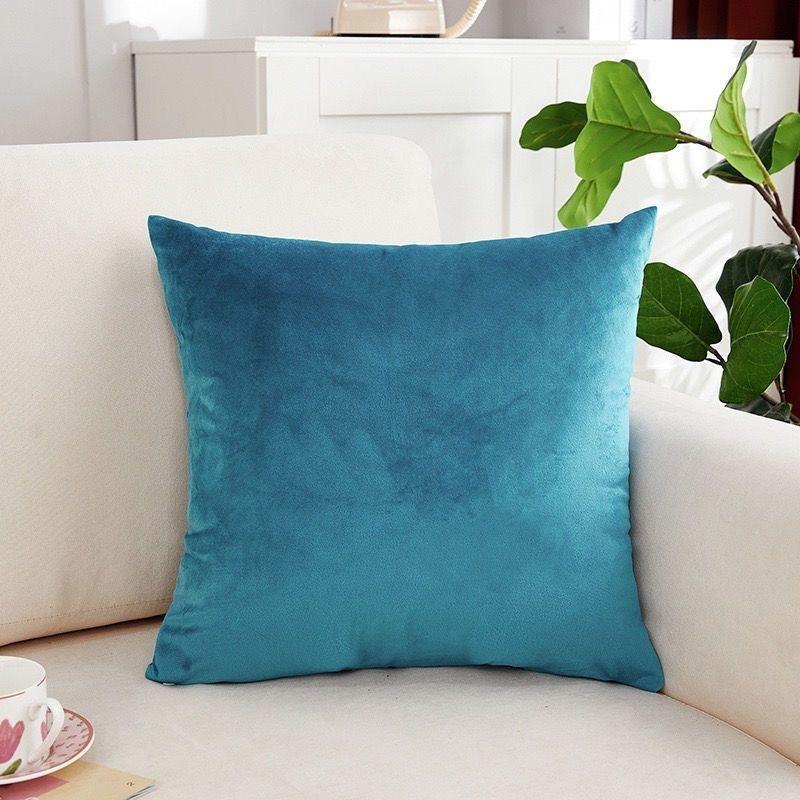 Candy Color Cushion Cover Solid Color Velvet Cushion Cover For Sofa Car Home Decorative Pillow Cover Simple Decoration 50*50cm
