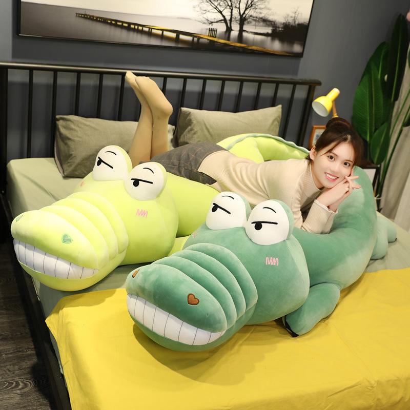 Super Soft Alligator Doll Plush Toy Sleeping Super Soft Bed Throw Pillow Long Pillow Doll Girl Birthday Gift