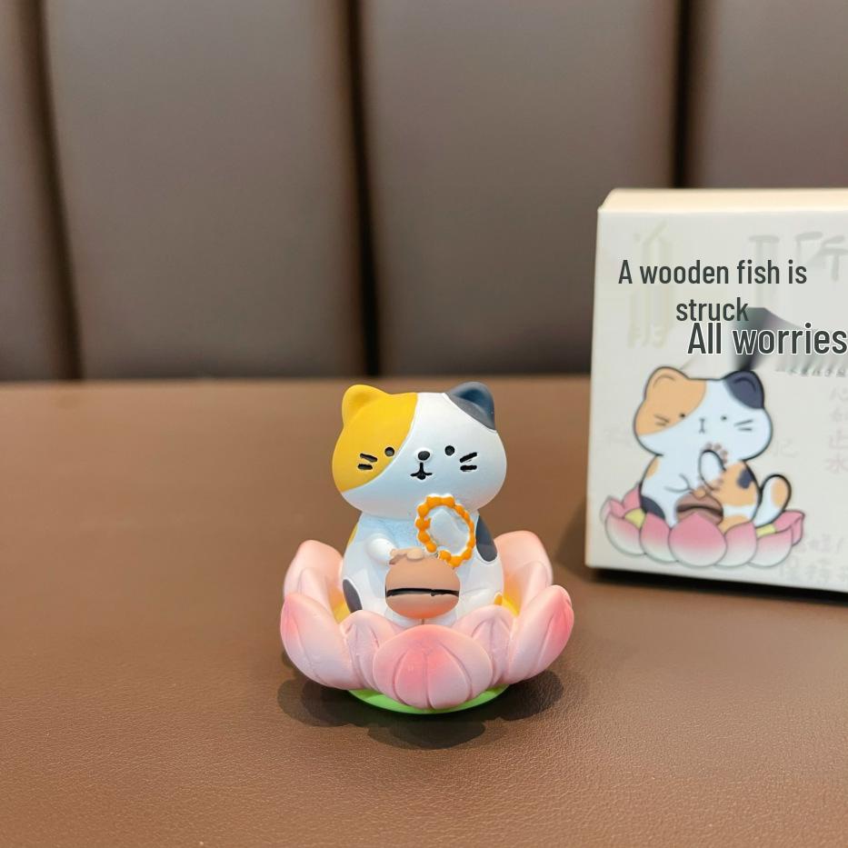 Zen Lotus Series: Cartoon Creative Desk and Car Ornament