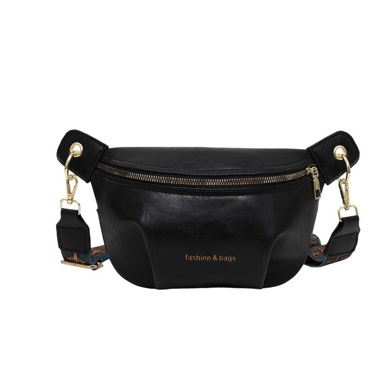 Chest bag, fanny pack, women's autumn and winter versatile new broadband messenger bag, women's niche design bag