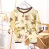 New Spring/Summer Cotton Baby Pajama Set - A-Grade Thin Cartoon Design for Boys & Girls (0-2 Years)