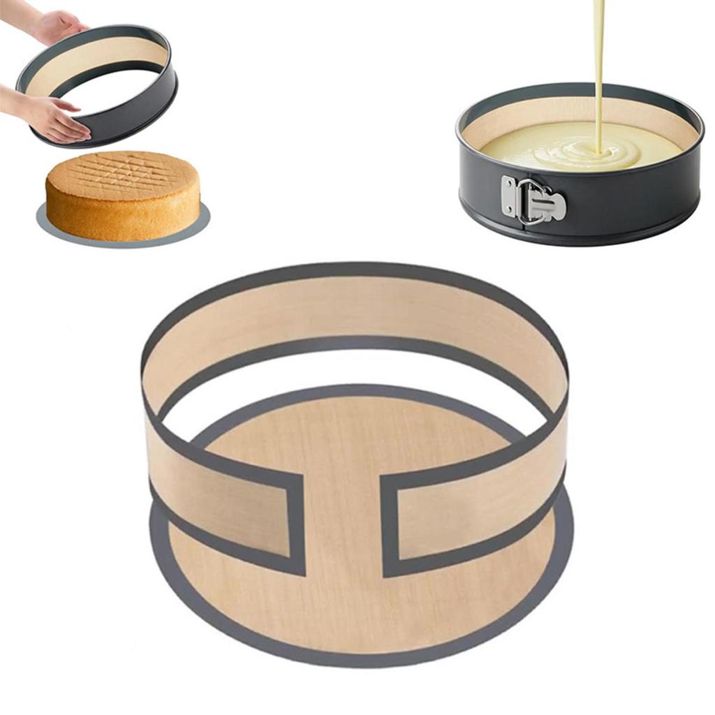 Silikonové pečicí vložky Opakovaně použitelné pekáče Nepřilnavá podložka Horkovzdušná fritéza Pečicí podložky Žáruvzdorná grilovací mísa na dort, pizzu, pečivo, sušenky, chléb