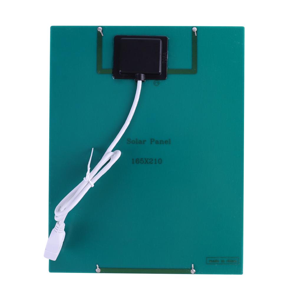 7W 6V Solar Panel with 8in USB Exhaust Fan Portable Pet Poultry Fan Ventilator for Home/Office/Outdoor Travel Camping/Pet House