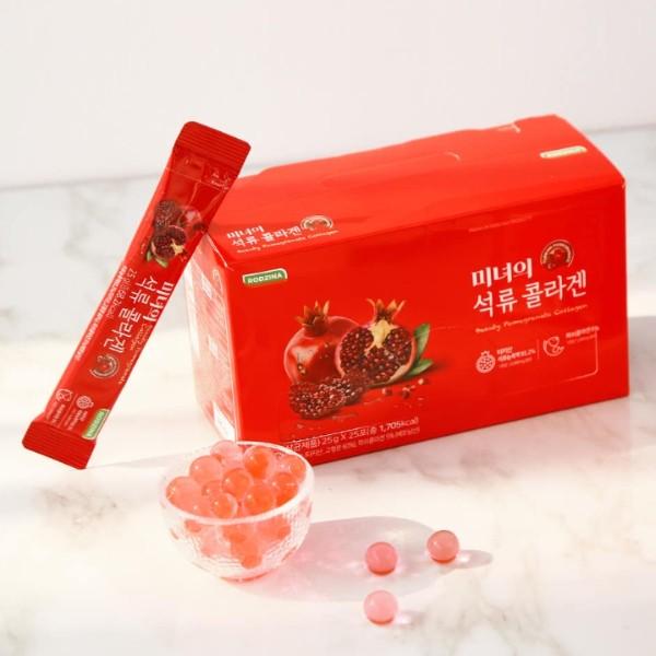 

Желе з колагеном та гранатом від GK Life Beauty (1 коробка 25 г * 21 паличка) Корейська здорова їжа 1 Box (25g * 21 sticks)