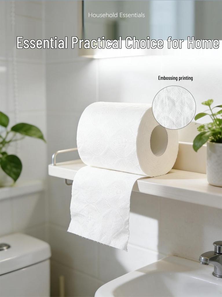 Hollow Toilet Paper for Hotels - Large Quantity, Portable, Wet & Dry Use