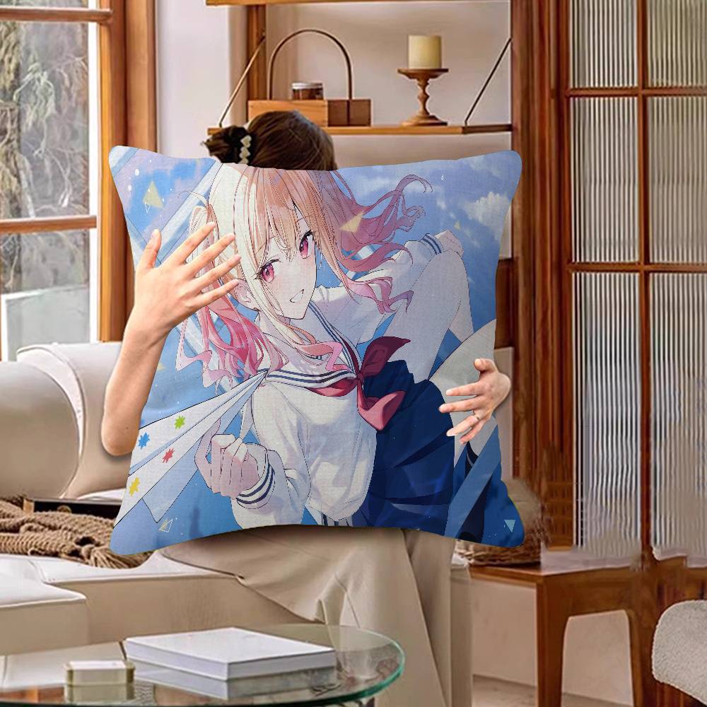 Anime S-Saki Tenma Pillow Gift Home Office Decoration Bedroom Sofa Car Cushion Cover Case 45x45