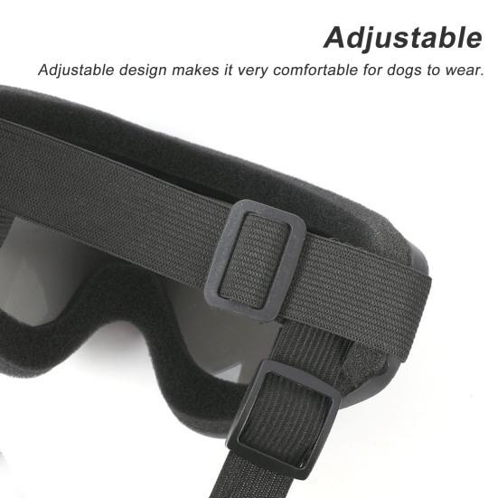 With Adjustable Straps UV Protection Windproof Anti-Fog Dustproof Dog Sunglasses Outdoor Riding Driving