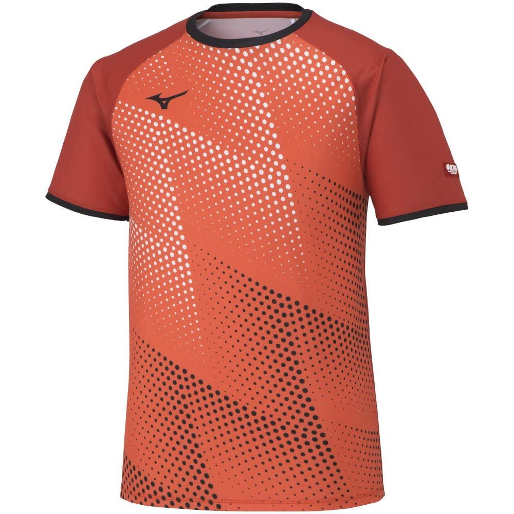

Mizuno Table Tennis Game Short JTTA Soleil Size L Shirt, Sleeve, U-Neck, Unisex, Moisture-Wicking, Quick-Drying, Certified, 82JAA101, Orange,