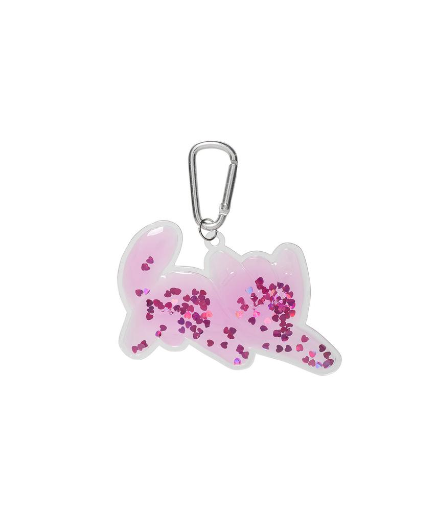 WACKY WILLY Friends Glitter Keyring Purple