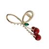 Cherry Hair Claw Clip Fruit Theme Hair Clamp Clamps 3D Cherry Hair Catch Barrettes Strong Hold Hairpin for Girls
