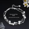 S925 Sterling Silver Three Worlds Rotating Bead High-End Bracelet: Elegant, Fresh, Niche Birthday Gift for Women