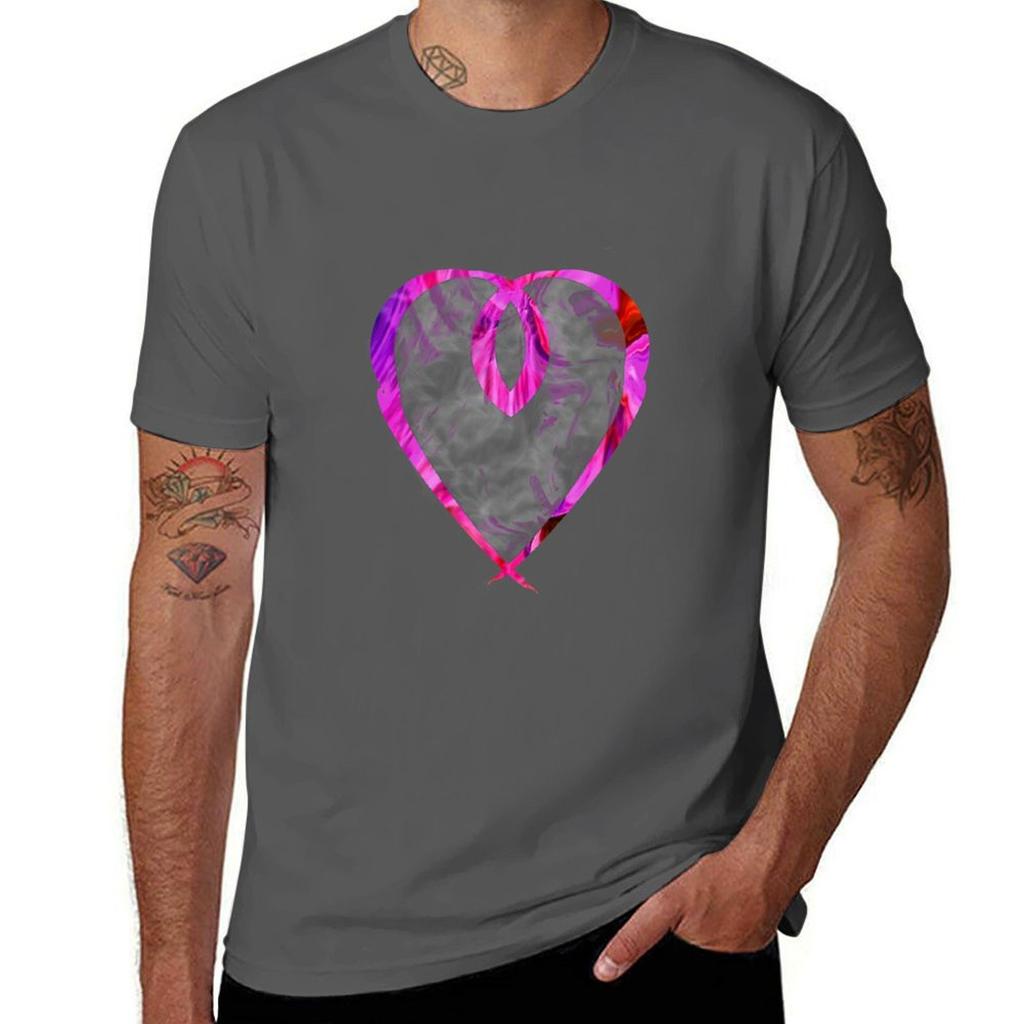 Loving Heart Tshirt Sporty Casual Quick Dry Tshirt