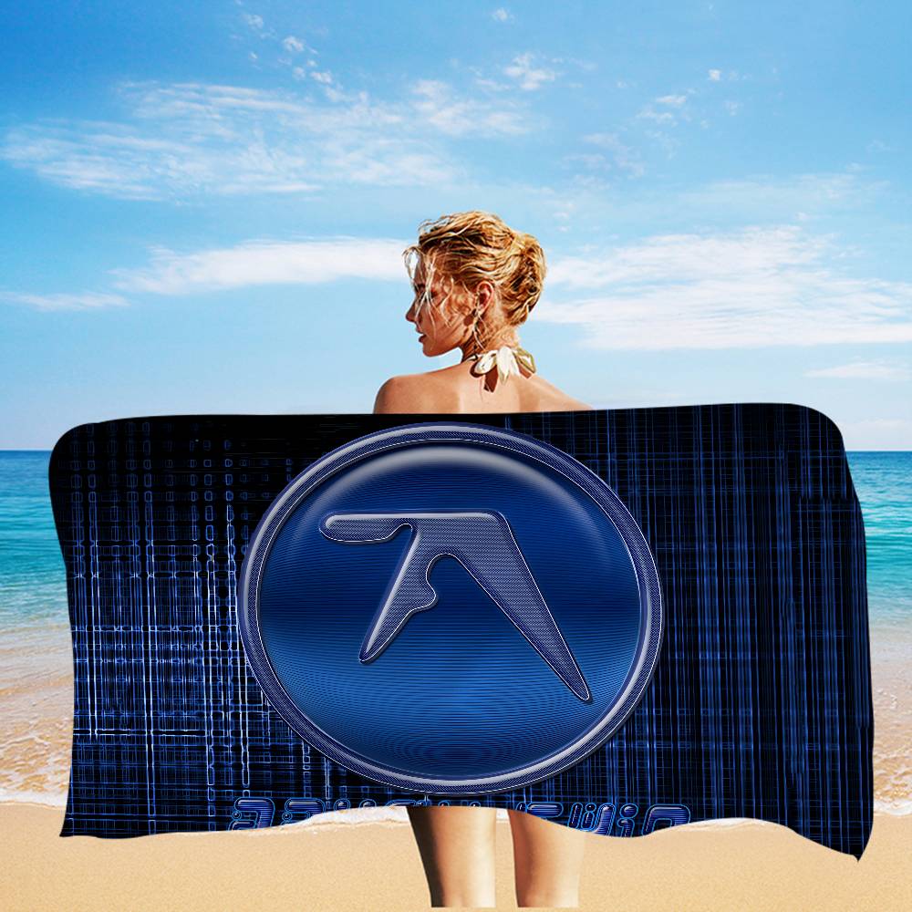 

A-Aphex Twin Microfiber Printed Beach Towel Mountain Climbing Yoga Beach Swimming Running Absorbent Soft Towel W30*H60(CM)