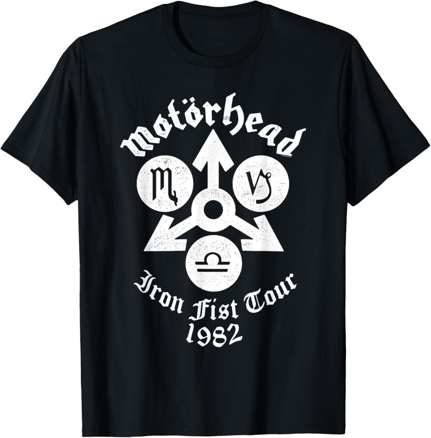 Motörhead - Iron Fist Tour 82 T-Shirt Mens Womens Tees Top 3XL