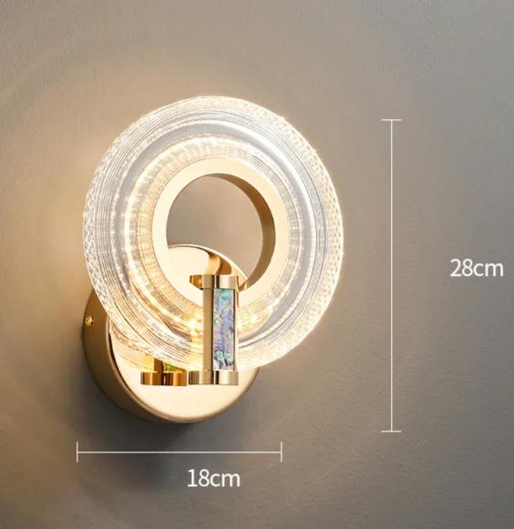 

Роскошные настенные светильники для спальни, прикроватные светильники для современной кухни, обеденного стола, светодиодные фоновые светильники, бытовая техника 3 Light Colors