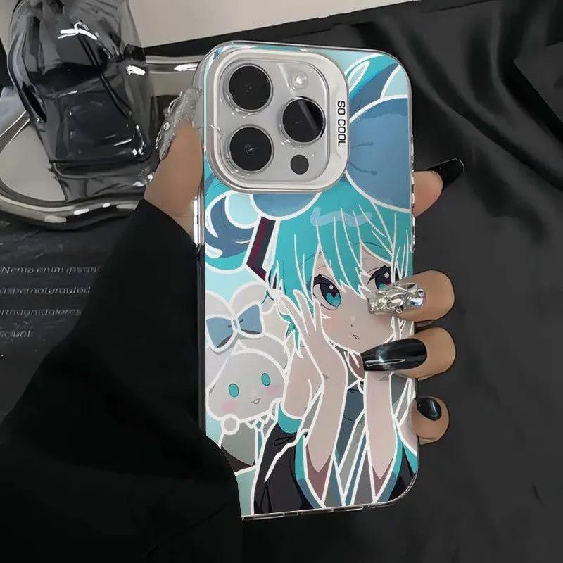 

Anime Boy Blue Hair Eyes Blue Cool Phone Case for iPhone 17 16 15 14 13 12 11 16E Series Pro Max Plus Double Layer Protection iphone 16