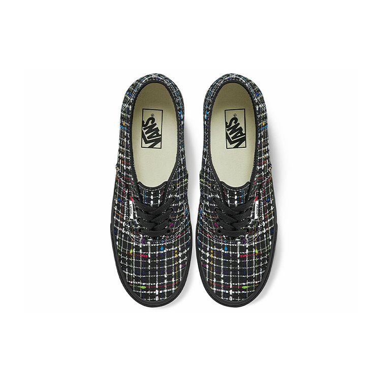 Vans Authentic Low Top Skate Shoes Unisex Sneakers Black Multicolor VN0A5KS96SW