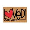 Valentine's Day Imitation Floor Mats Home Porch Entrance Door Mats Bathroom Foot Mats
