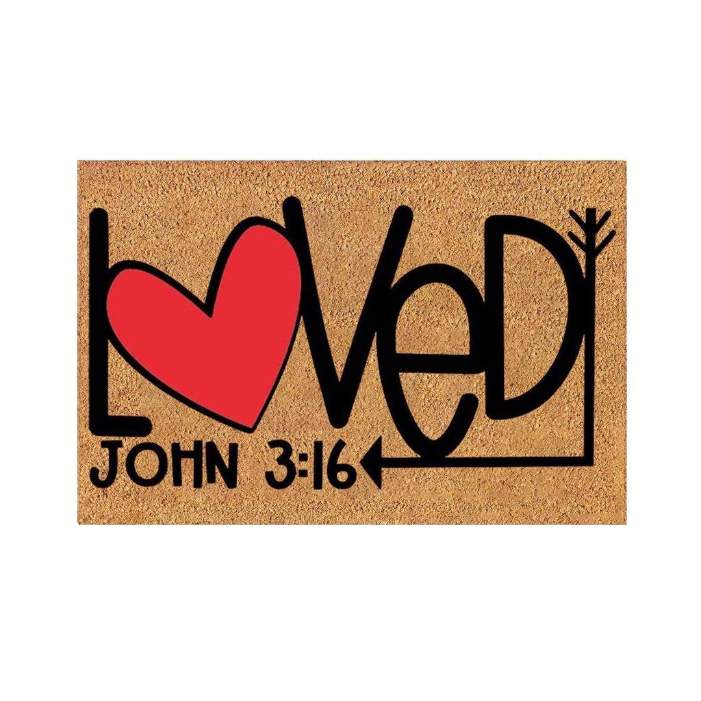 Valentine's Day Imitation Floor Mats Home Porch Entrance Door Mats Bathroom Foot Mats