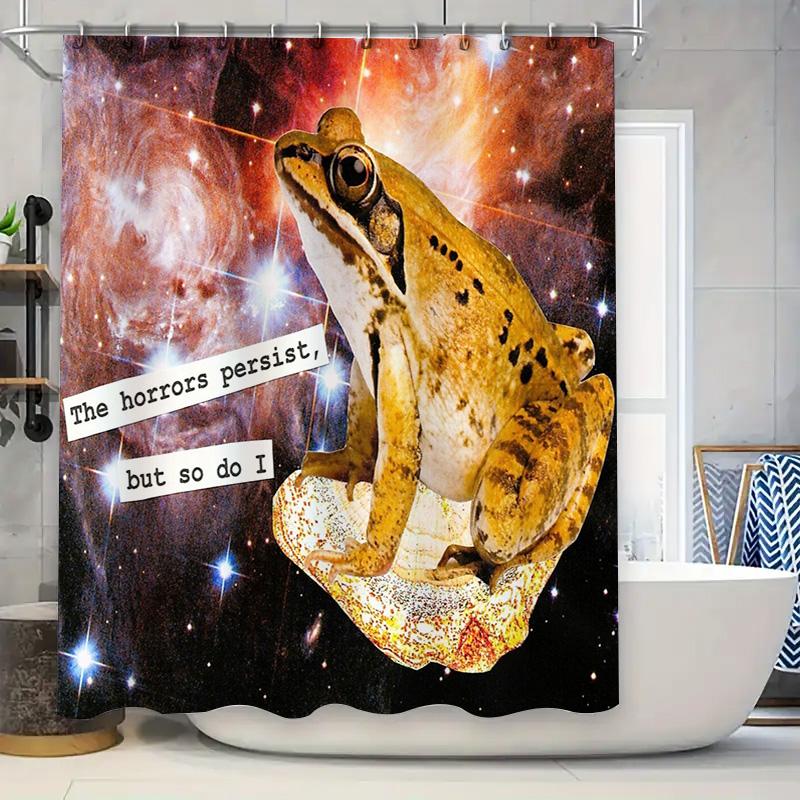 

Galaxy Space Cat Planet Nebula Universe Home Decor Shower Curtain Set Waterproof Bathroom Art W60H190(CM)-1 Pcs