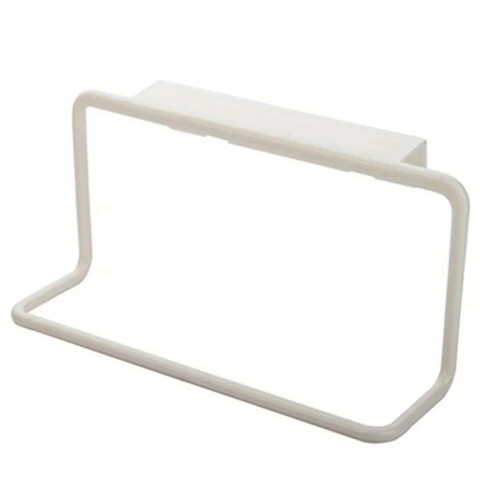 1Pc Plastic Hanging Holder Towel Rack Multifunction Cupboard Cabinet Door Back  Organizer Kitchen Kitchen Accessories