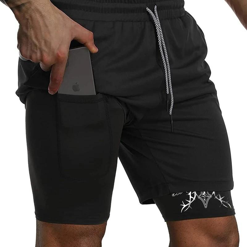 Muay Thai Kick Boxing MMA Shorts Cross Christian God Men Women Unisex Double Layer Quick Dry Breathable Sport Gym Fitness Workout