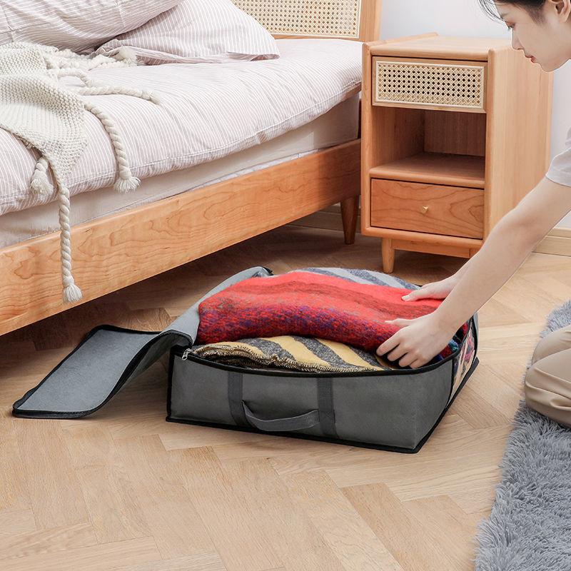 Large Capacity Quilt Storage Bag Non-Woven Clothing Storage Box Wardrobe Organizer for Clothes Bedroom Closet Organizer Case Hot