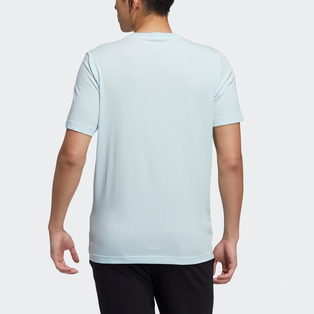 Adidas NEO Cartoon Print Sports Crew Neck T-Shirt Men Tops Mint-Green HF0464