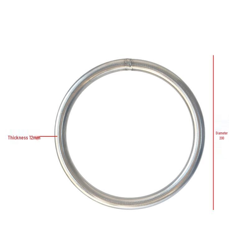 304 Stainless Steel Solid Welded Ring Swing Chain for Indoor/Outdoor Playgrounds - Suitable for Adults and Children