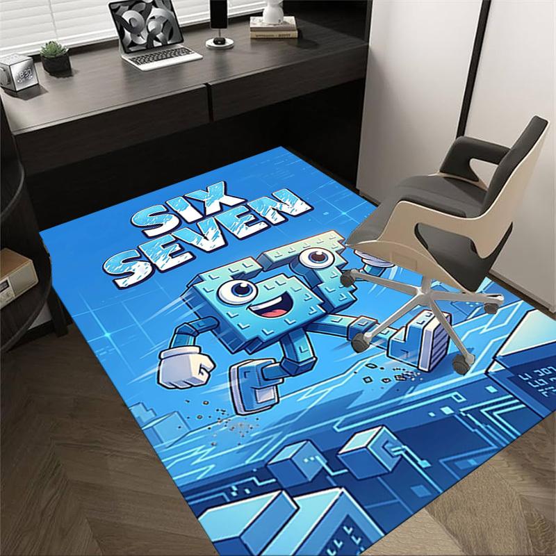 

1PC Six Seven Extra Large Non-Slip Floor carpet, Office, family, bedroom, Studio Large Area Rug,Longlasting Material-J0362 60cm by 90cm