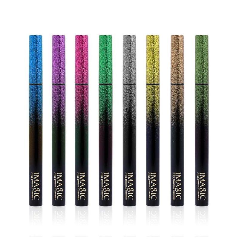 IMAGIC - 8 Farben Glitzer Flüssiger Eyeliner Set