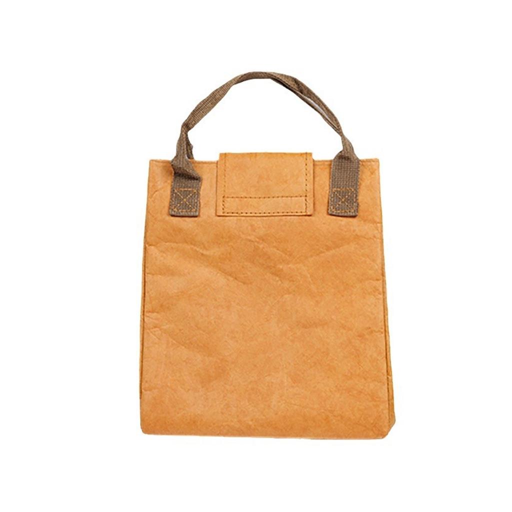 Paper Lunch Bag Waterproof Insulation Bag Lengthen and Thicken Aluminum Foil Japanese Handbag Office Worker Student CLE