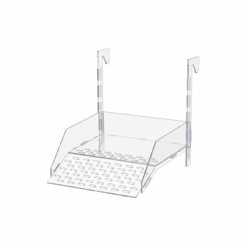 Acrylic Turtle Basking Dock Multi-Functional Hanging Turtle Basking Dock Tortoise Climbing Ladder High Guardrails